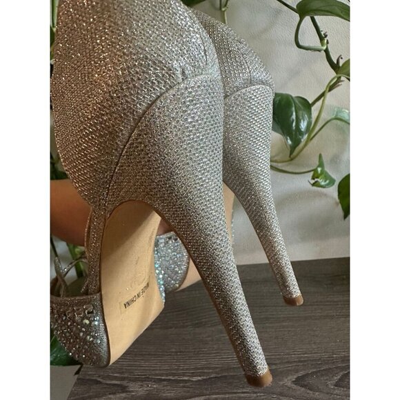 De Blossom Glitter Heels with Rhinestones – Size 10 - Picture 12 of 12